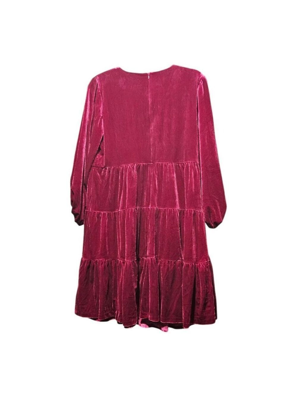 Women's Eliza J Dress Size 12 Red Velvet - Picture 4 of 9